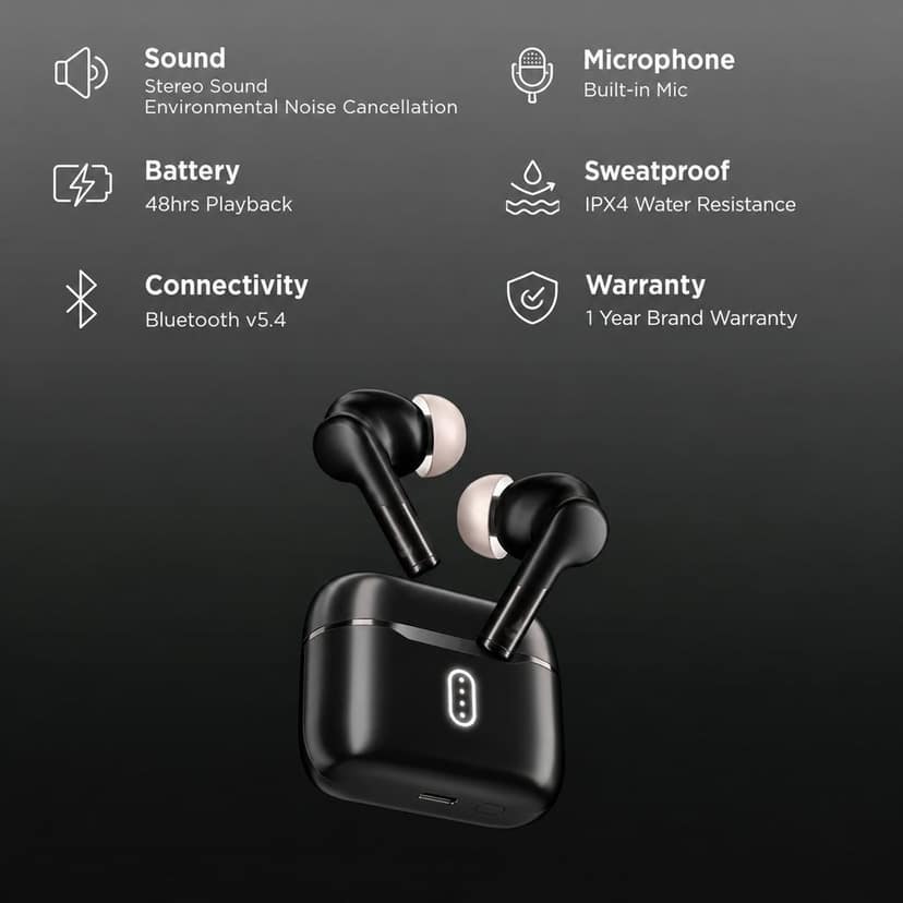 Airdopes 148 Gen2 Bluetooth Gaming Headset ( Multicolor, In the Ear) view 2