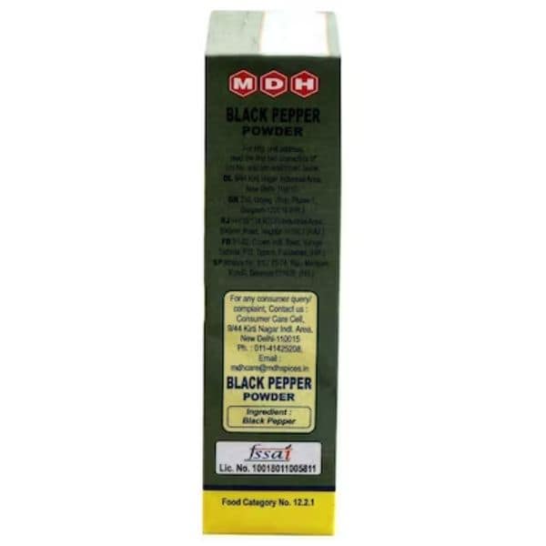 MDH Black Pepper Powder 50 Gms view 3