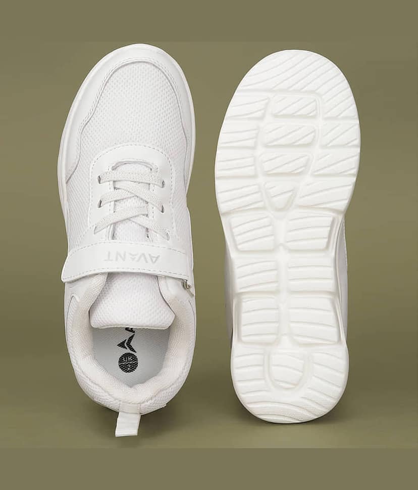 Avant ZoomPlay White Boy's School Shoes view 6
