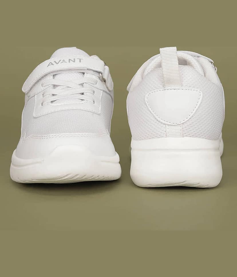 Avant ZoomPlay White Boy's School Shoes view 7