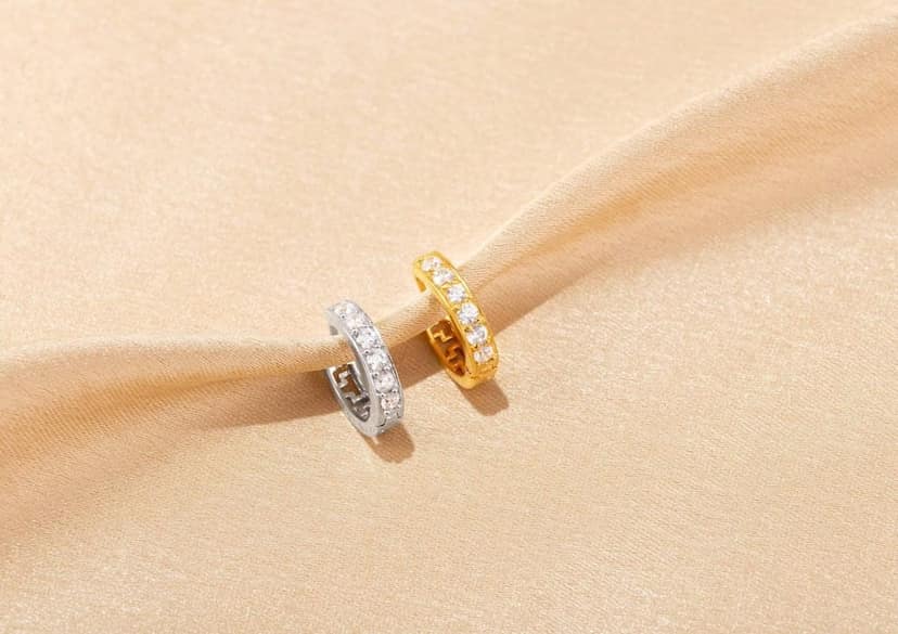 Legion Solitaires Men's Hoop Earring (1 Pc Only) view 7