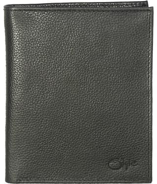 STYLE SHOES Leather Black Passport Holder