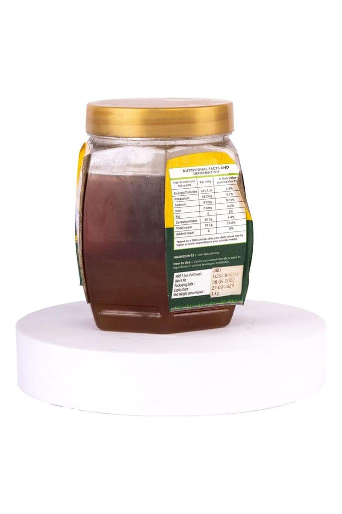 Honey Natural-1KG Jar view 4