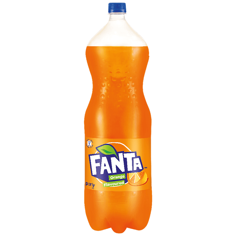 Fanta Soft Drink - Orange Flavour, 2.25 L Bottle view 2