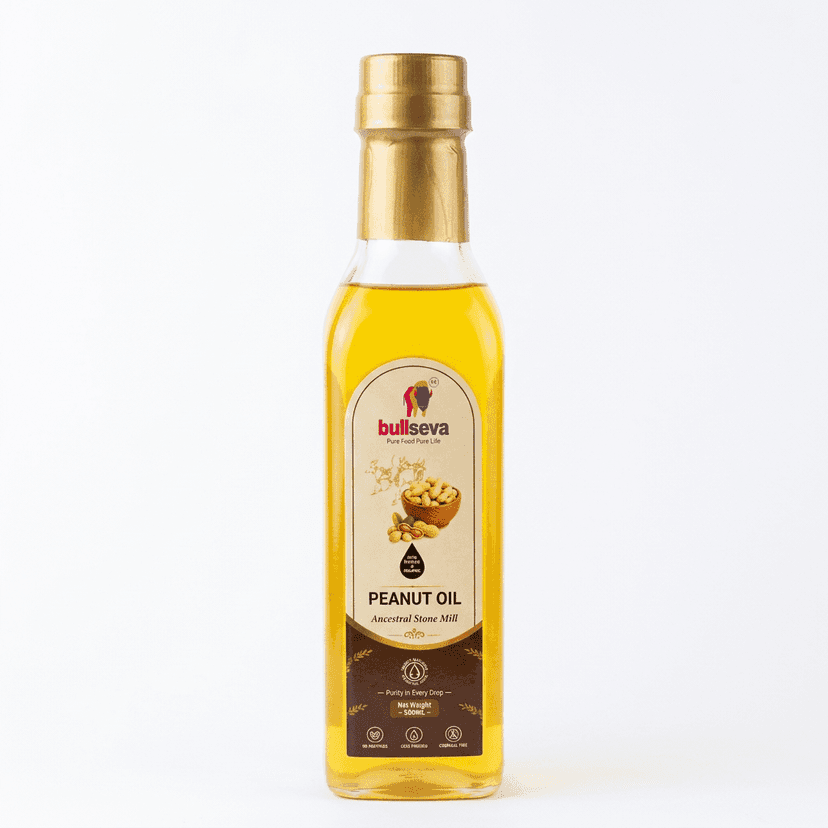 bullseva Cold Pressed Peanut Oil 1L