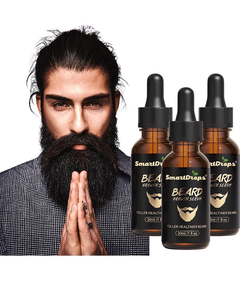 Smartdrops - 30mL Promotes Beard Growth Beard Oil ( Pack of 3 )