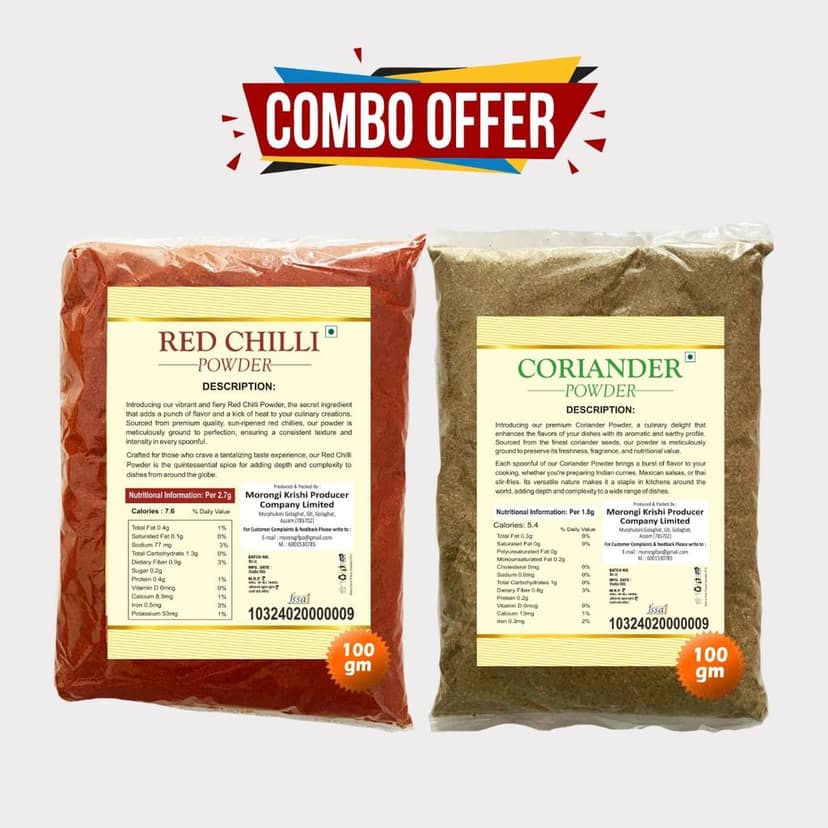 Combo of Red Chilli and Coriander Powder view 3