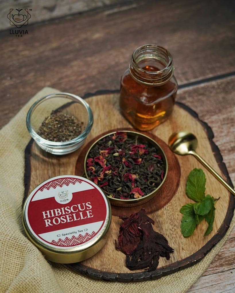 Hibiscus Tea - High Blood Pressure | Protects from Cold & Flu | Prevents Obesity (50gm) view 4