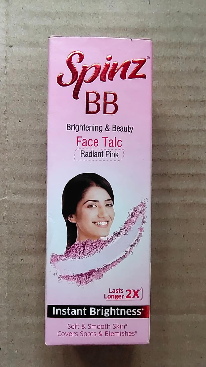 Spinz BB face talc radiant pink