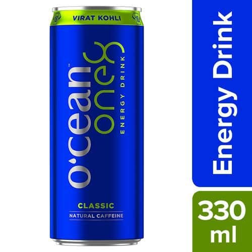 Ocean Energy One8 Energy Drink - Classic Natural Caffeine, 330 ml Can