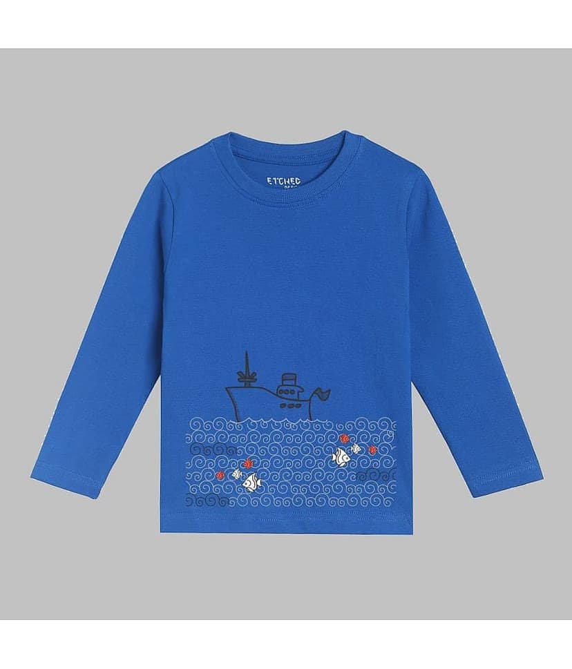ETCHED DESIGN Pack of 2 Boys Cotton T-Shirt ( Multicolor ) view 5