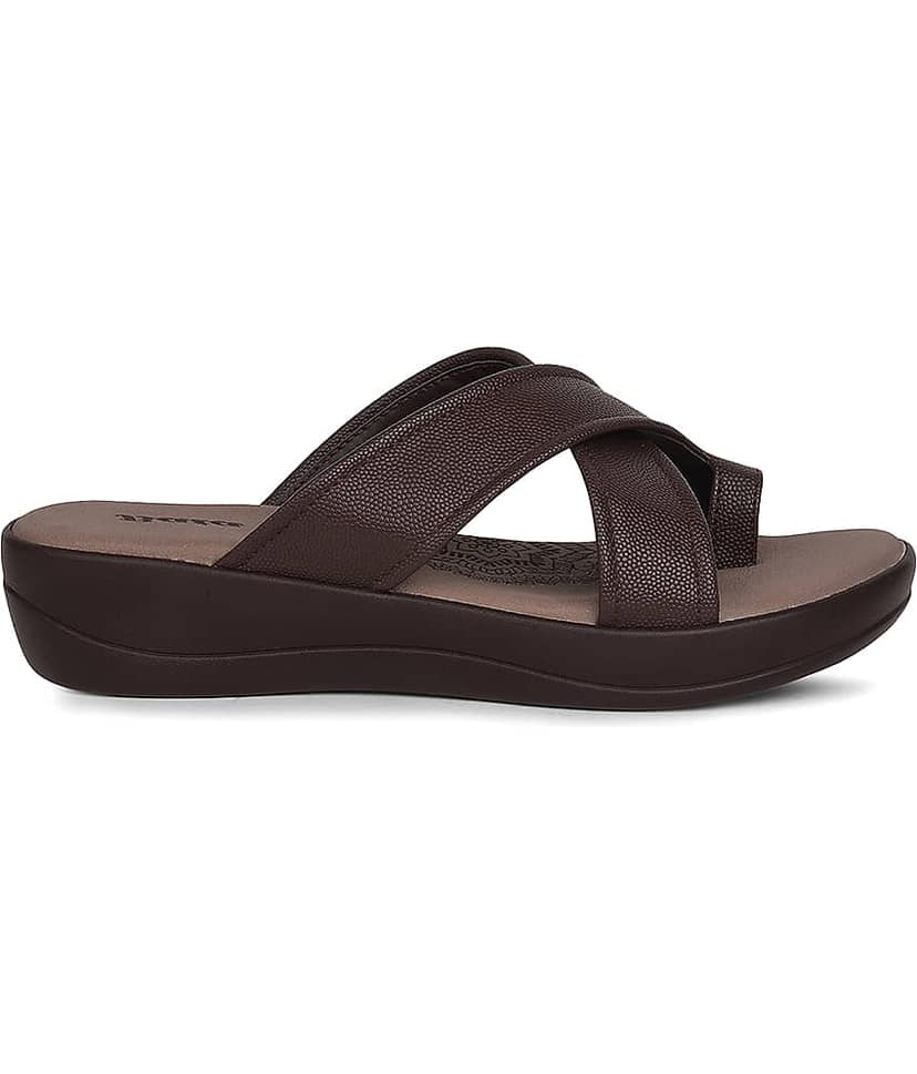 Bata Brown Women's Flats view 2