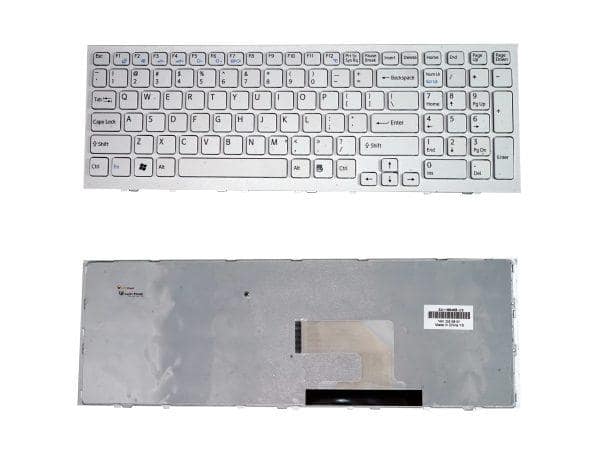 Sony Laptop Keyboard replacement for VAIO VPC EH White