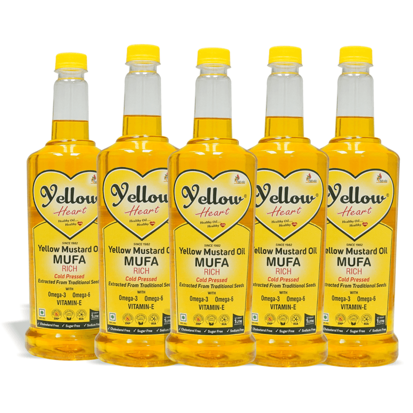 Yellow Heart Yellow Mustard Oil (1x5) Ltr view 3