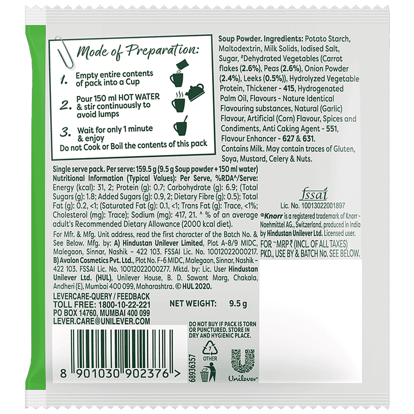 Knorr Cup-A-Soup Mix Veg, 9.5G view 2