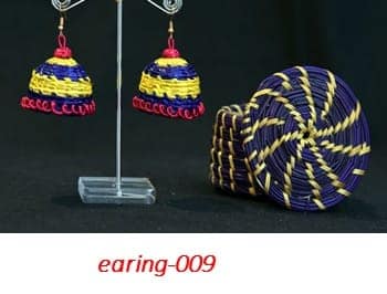 girls and women thread Jhumki Earring view 2