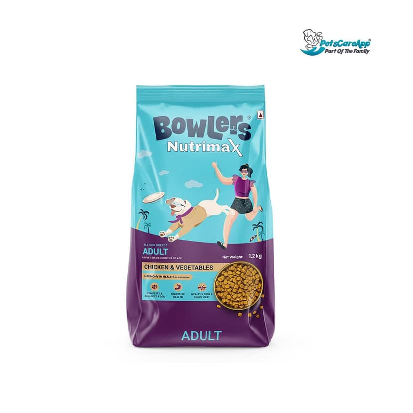 Bowlers Nutrimax Adult Dry Dog Food Chicken & Vegetables