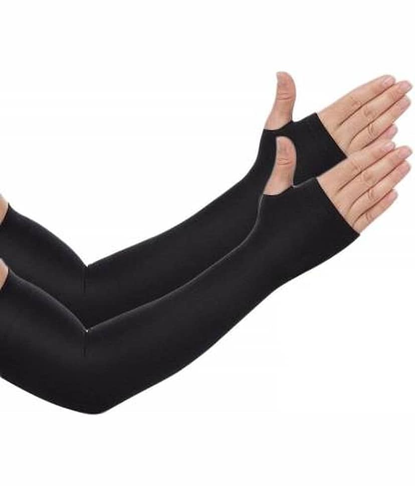 Bentag Men's and Women's Hand Cover Thumb hole Arm Sleeves Cold & Sun Protective Pack of 1 Pair