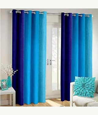 Sai Arpan Abstract Printed Semi-Transparent Eyelet Curtain 5 ft ( Pack of 1 ) - Multicolor