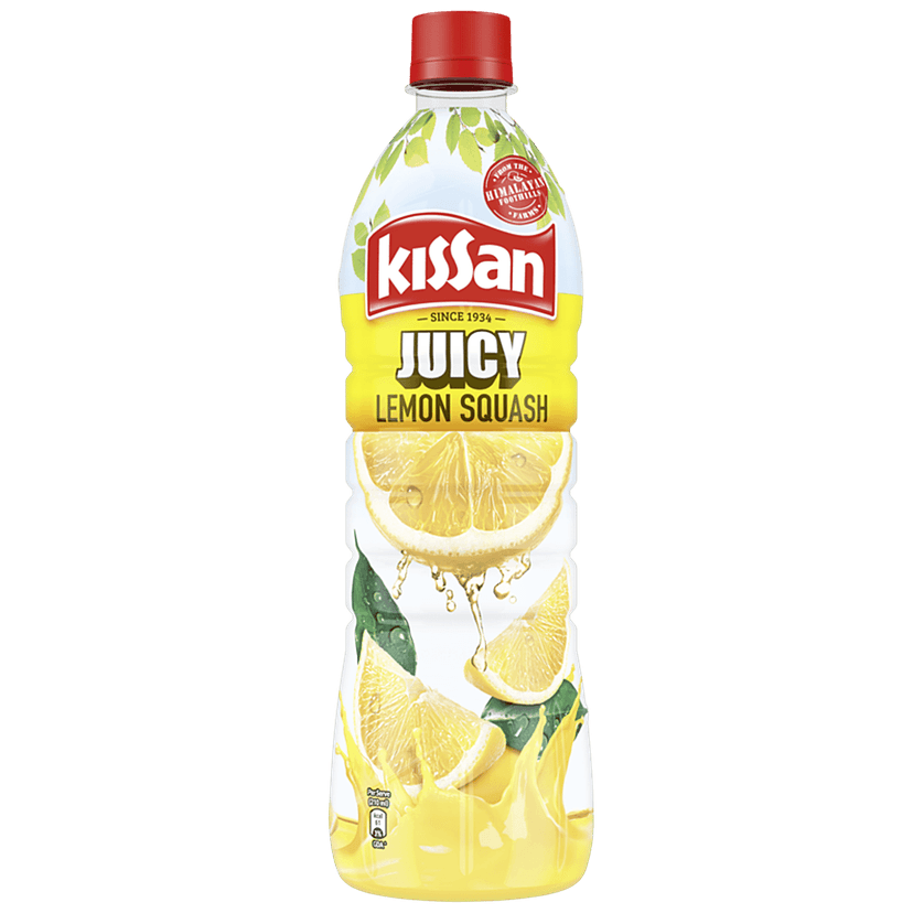Kissan Juicy Lemon Squash, 750 Ml Bottle view 2