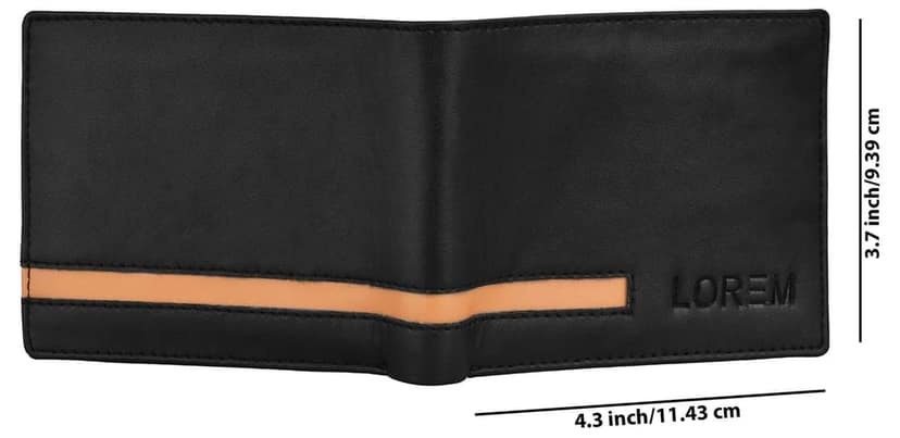 Edition Bi-Fold Premium Faux Leather 3 ATM Card Slots Wallet for Men-B view 5