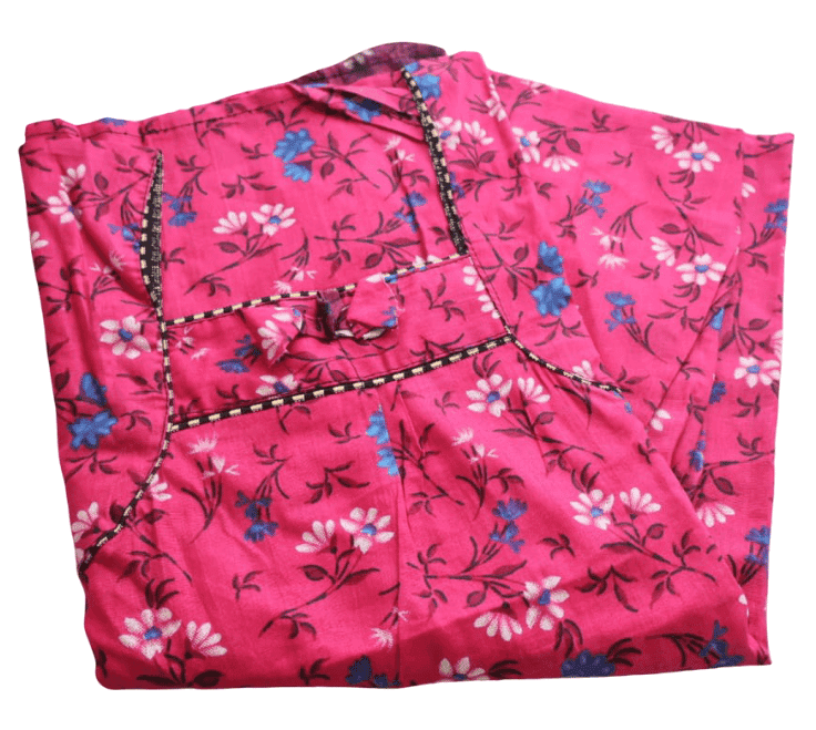 Floral Printed Pink Nighty for Ultimate Comfort view 3