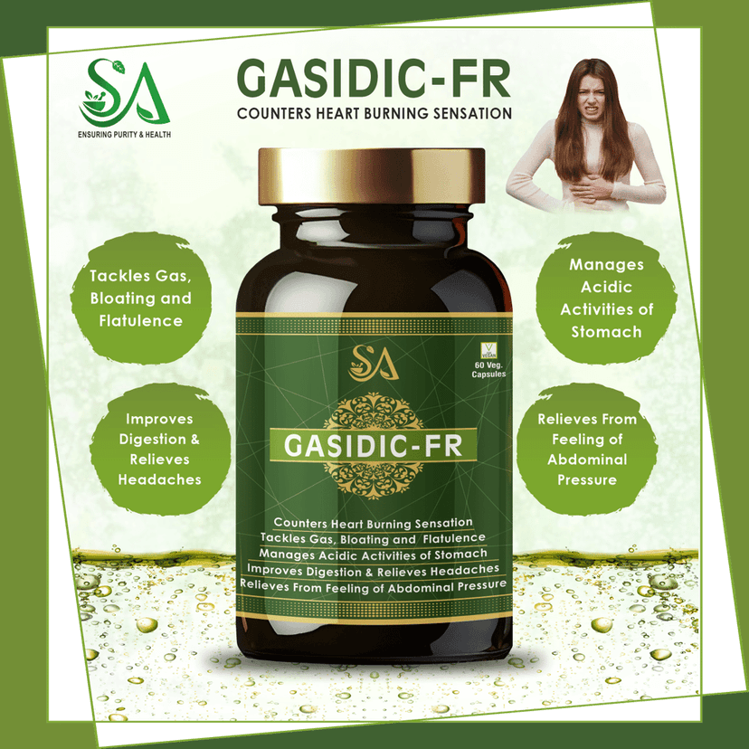 GASIDIC-FR(Acidity gas relief ayurvedic medicine, stomach pain relief medicine, kabj medicines or Digestion, Acidity, Constipation, Abdominal Pain Bloating and Stomach Gas Relief, Helps to Improve Digestive Immunity) view 2
