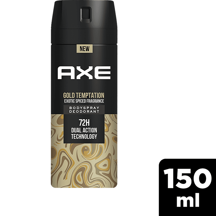 Axe Gold Temptation - Long Lasting Deodorant, Body Spray, For Men, 150 Ml