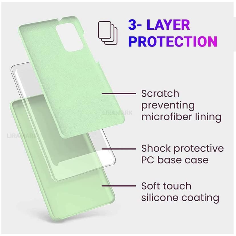 LIRAMARK Liquid Silicone Soft Back Cover Case for Samsung Galaxy S20 Plus / S20 Plus 5G view 5