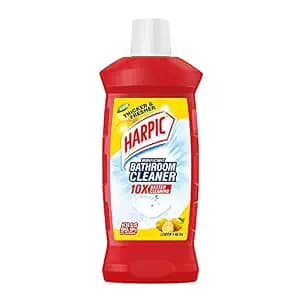 Harpic Disinfectant Bathroom Cleaner Liquid, Lemon, 1 L
