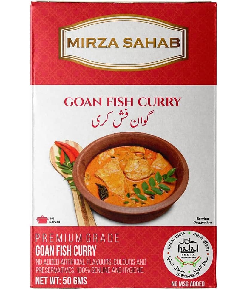 Mirza Sahab Goan Fish Curry Instant Mix 50 gm Pack of 4