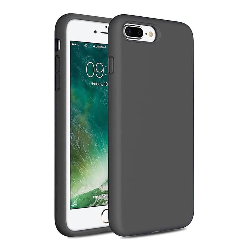 LIRAMARK Liquid Silicone Soft Back Cover Case for Apple iPhone 7 Plus / 8 Plus