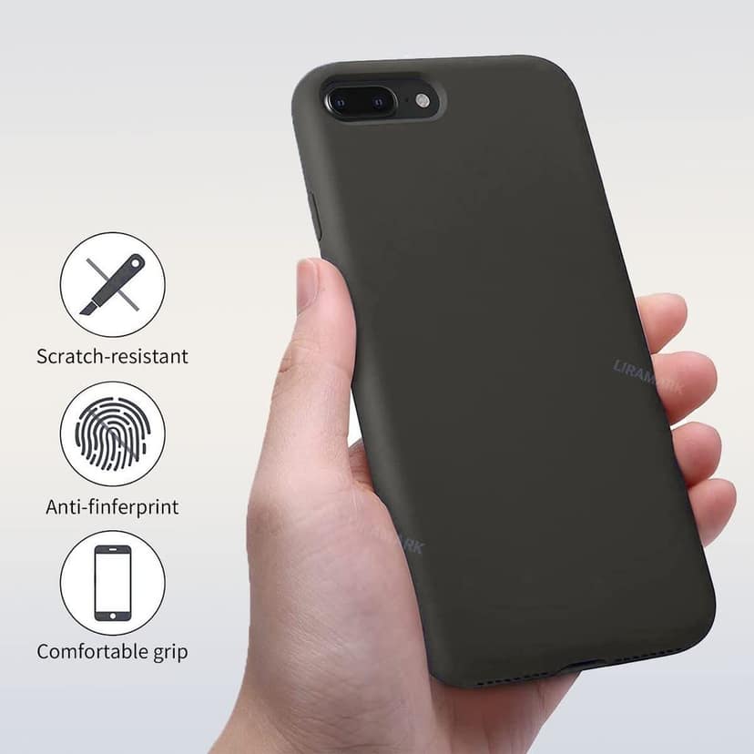 LIRAMARK Liquid Silicone Soft Back Cover Case for Apple iPhone 7 Plus / 8 Plus view 5