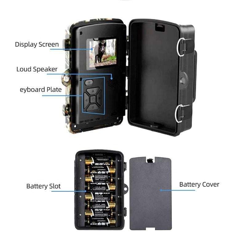 AUSHA T1 Trail Camera | Wildlife, Home & Farm Monitoring with Night Vision and 0.8s Trigger view 9