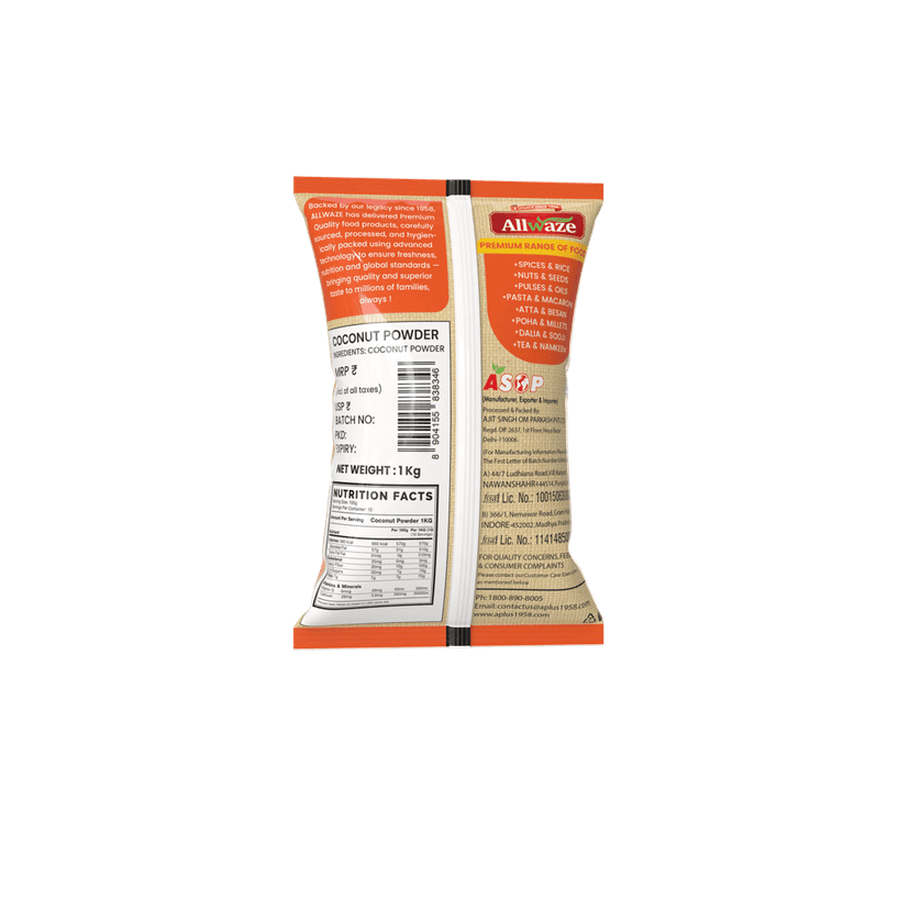 Allwaze Coconut Powder 1kilogram view 3