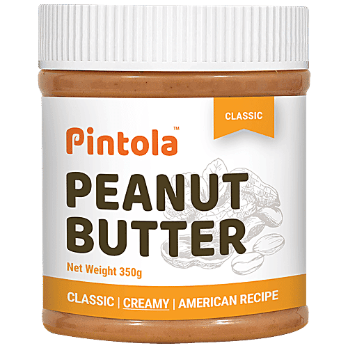 Pintola Classic Peanut Butter - Creamy, Rich In Protein, 350 g