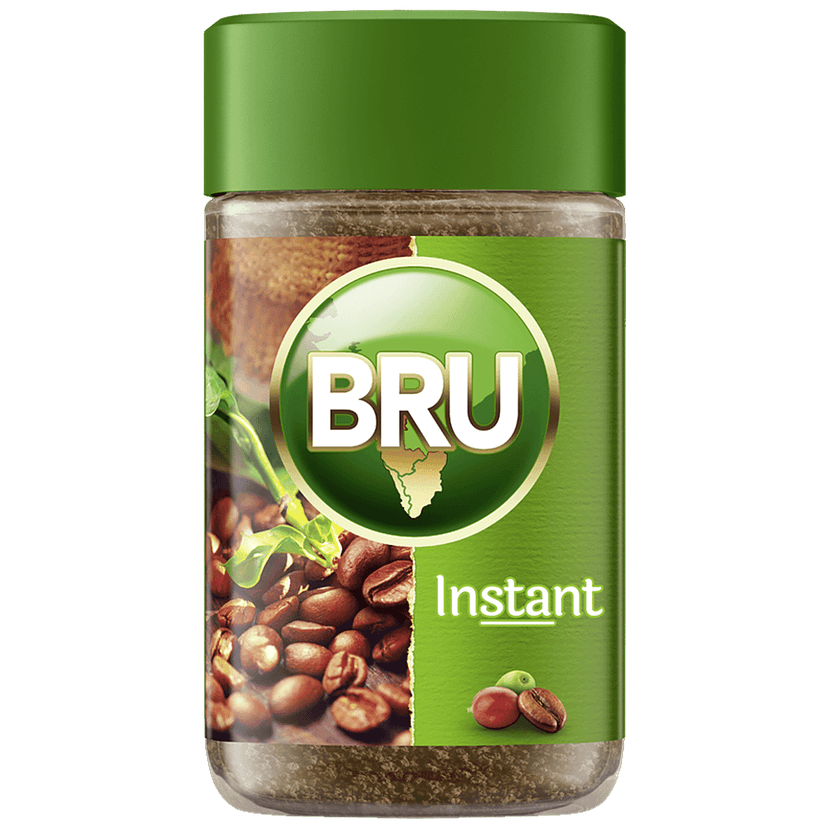 Bru Instant Pure Coffee, 50 G Bottle view 2