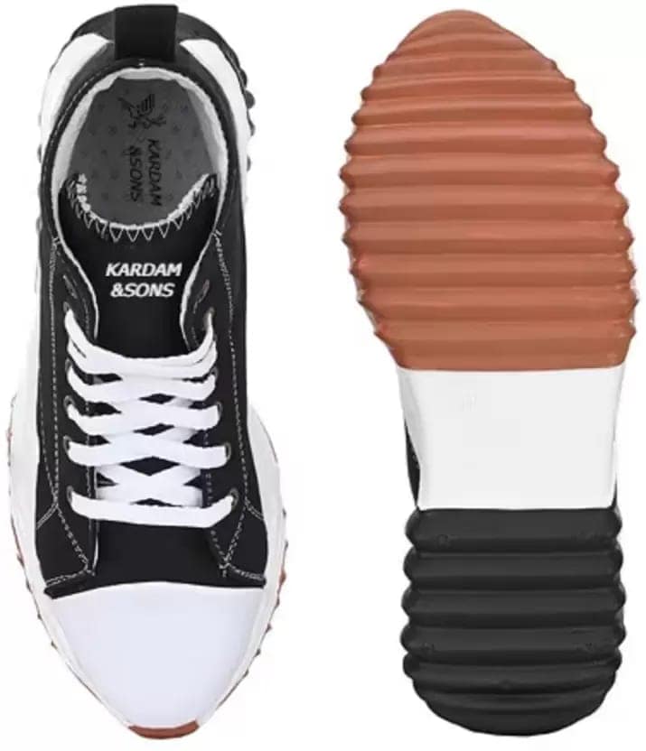 kardam&sons luxury fashionable casual sneaker boots Sneakers For Men (Black) view 4