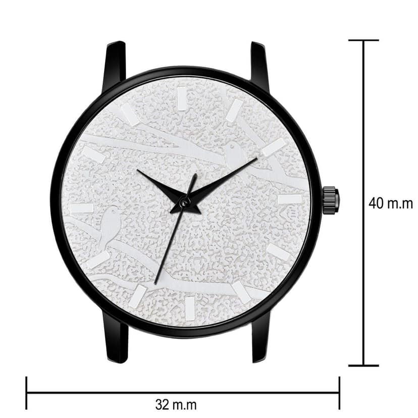 Loretta MT-327 White Leather Belt Slim Dial Women & Girls Watch view 4