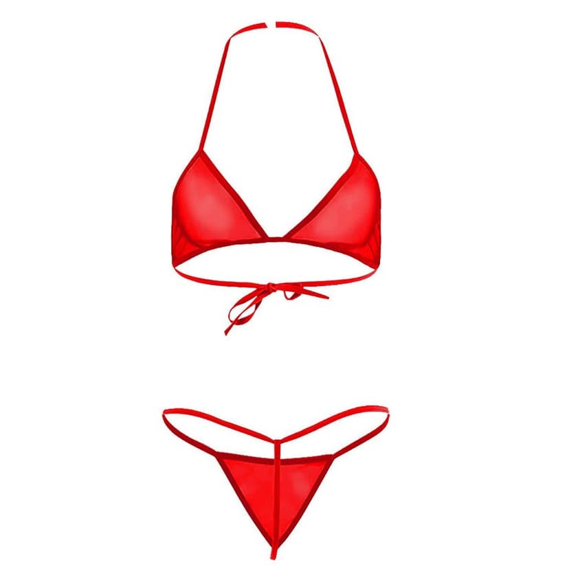 Plain Satin Bra Panty Bikini Set view 4