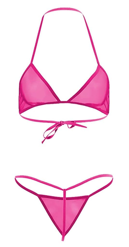 Plain Satin Bra Panty Bikini Set view 6