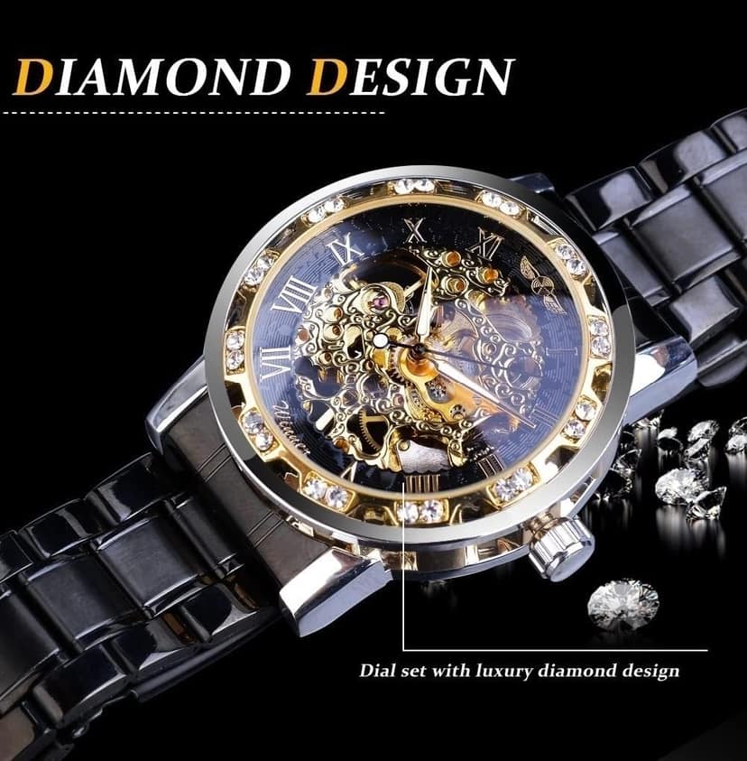 Khrist Auto Kinetics Classic Ease: Timepiece Portfolio Inside Revolving Gears Uncomplicated Grace: Automatic Mechanical Watch Collection Simplistic Elegance Analog Watch For Men view 4