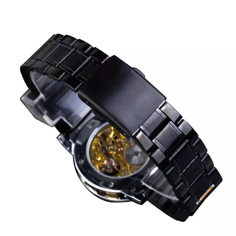 Khrist Auto Kinetics Classic Ease: Timepiece Portfolio Inside Revolving Gears Uncomplicated Grace: Automatic Mechanical Watch Collection Simplistic Elegance Analog Watch For Men view 5