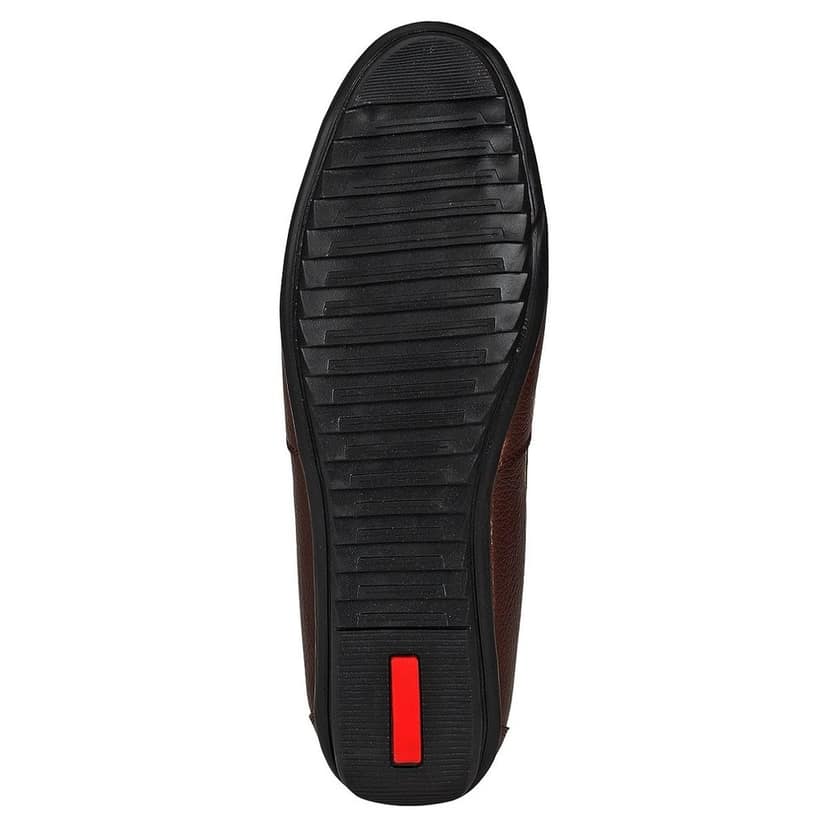 SeeandWear Brown Leather Loafers for Men view 4