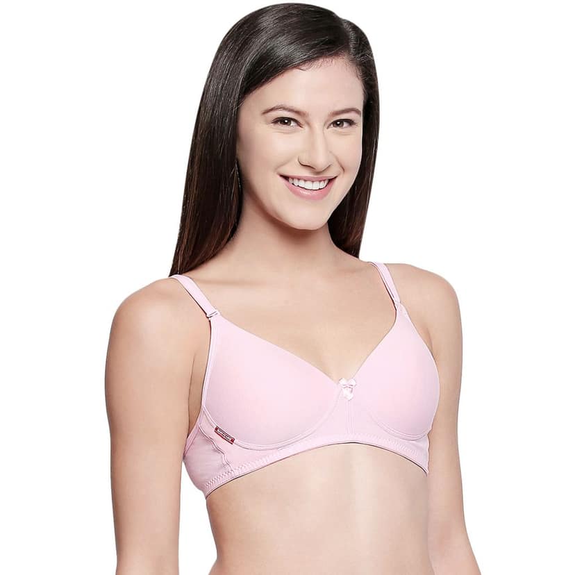 Bodycare Women Cotton Spandex Full Coverage Padded Pushup Bra Bra 6566-PI view 2