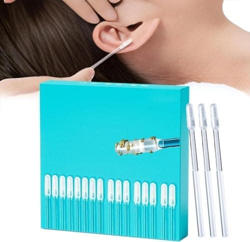 Reusable Sticky Ear Cleaner Tool Set, 24 Pcs Soft Silicone Adhesive Ear Wax Removal Sticks with Washable Resin Tips for Safe Ear Cleaning, Reusable Ear Pick Kit for Adults and Children view 2