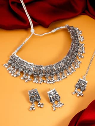 Morison Golden Serene Necklace Set Calm Luxury, Beautifully Crafted