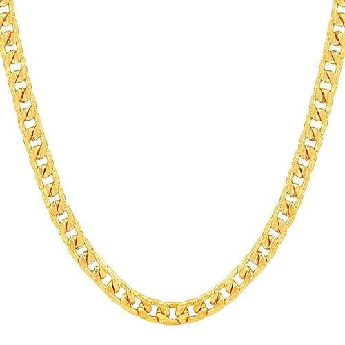 Lovemi Movements Golden Chain For Men Boys Exclusive Gold Plated Golden Thin Neck Chain