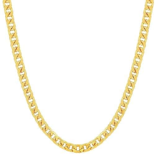 Lovemi Movements Golden Chain For Men Boys Exclusive Gold Plated Golden Thin Neck Chain view 4