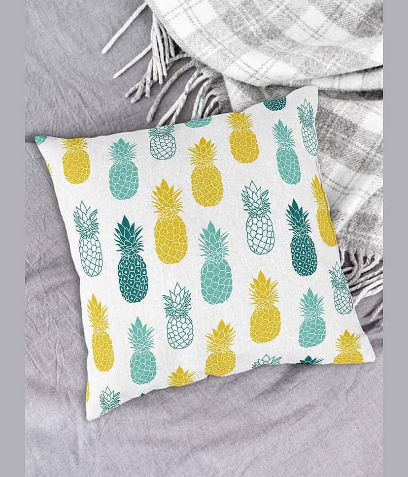 Houzzcode - Water Repellent Green Polyester Pillow Covers 40x40x3 ( Pack of 1 ) view 2